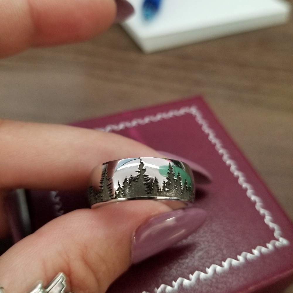 Mens Size 8 Cobalt Chrome Ring